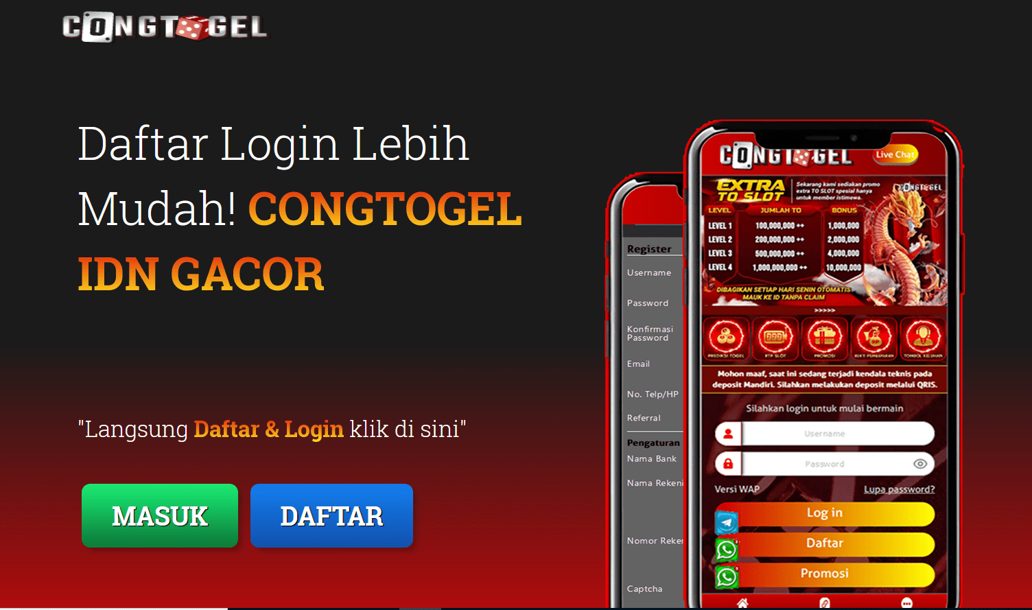 Congtogel – Website Taruhan Judi Slot Online Mudah Jakpot!