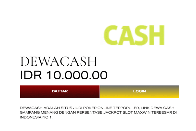 Link Dewacash | Dengan Akses Mudah Tanpa Blokir